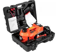Kit cric idraulico elettrico 12V 45CM + chiave Gonfiatore pneumatici LED Strumento di riparazione auto portatile for sollevamento pneumatici(5T Jack No Wrench)