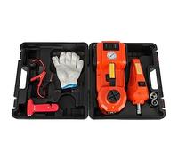 Kit cric idraulico elettrico 12V 45CM + chiave Gonfiatore pneumatici LED Strumento di riparazione auto portatile for sollevamento pneumatici(3T Jack Wrench)