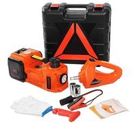 Kit cric idraulico elettrico 12V 45CM + chiave Gonfiatore pneumatici LED Strumento di riparazione auto portatile for sollevamento pneumatici(5T Jack Wrench)