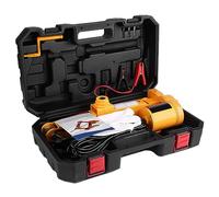 Kit Cric per Auto Elettrica da 3 Tonnellate 12 V, Cric Elettrico Portatile da 12-35 Cm con Custodia per Cambio Pneumatici Riparazione Garage 39 x 16 Cm