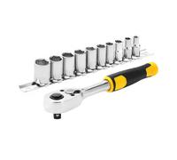 Kit cricchetto reversibile + bussole attacco 1/4 3/8 1/2 Stanley ✔