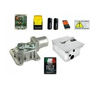 KIT CROMO 1 ANTA AUTOMAZIONE CANCELLO BATTENTE 24V INTERRATO + CASSA INOX