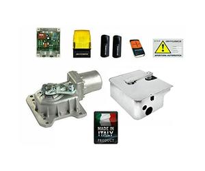 KIT CROMO AUTOMAZIONE CANCELLO A BATTENTE 230V INTERRATO CON CASSA INOX