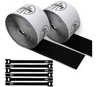 Kit Crosby di impugnatura e pedaliera - 3 metri di gancio e anello robusto più 6 fascette per cavi riutilizzabili per sistemi di montaggio e gestione dei cavi del pedale della chitarra o basso