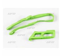 Kit cruna catena e pattino scorricatena Plastica Ufo Kawasaki Kx 450-250 Ka04744