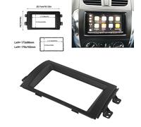 Kit cruscotto pannello telaio piastra radio stereo doppio din 2 per Suzuki-SX4