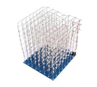 Kit cubo luminoso LED 3D 8x8x8 con 512 LED e driver IC ULN2803 per adolescenti che comprendono l'affondamento corrente e la guida a LED