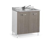 Kit cucina base 2 ante 80x50xh85 cm senza lavello olmo