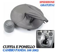 KIT CUFFIA E POMELLO LEVA DEL CAMBIO 5 MARCE PER FIAT PANDA 169 2003-2012
