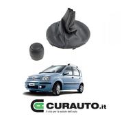 KIT CUFFIA - POMELLO LEVA CAMBIO PER FIAT PANDA 169 anno 2003> al 2011 GRIGIO