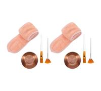 Kit Cura Viso Femminile per Maschere, Pennelli e Ciotola Casa | Nailon, Acciaio Inossidabile e Pile, Applicazione Uniforme, Routine Spa Domestica, per Principianti