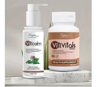 Kit cura vitiligine 60 compresse + crema da 100 ml per la cura della...