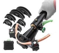 Kit Curvatubi Idraulico Curvatubi Manuale 90° in Rame con 7 matrici per tubi in alluminio e metallo morbido, ideale per riparazioni di aria condizionata