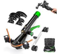 Kit Curvatubi Manuale con 7 Stampi per Curve a 90° in Rame, Ottone, Alluminio, Tubi Acciaio per HVAC