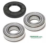 KIT CUSCINETTI E ANELLO TENUTA CESTELLO LAVATRICE MIDEA OCEAN 6206ZZ + 6207ZZ