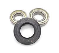 Kit Cuscinetti e Guarnizione Lavatrice, Compatibile con Samsung DC62-00156A | Contenuto del kit 2 cuscinetti e 1 guarnizione; confrontare il codice prima della selezione