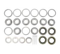 Kit cuscinetti mozzo ruota per rimorchio, 4 pezzi, cuscinetti interni ed esterni L44643 con guarnizione per grasso per asse rimorchio da 1 ", 2000-2200 libbre, sem