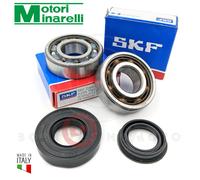 KIT CUSCINETTI + PARAOLI ALBERO MOTORE MINARELLI 2T BOOSTER SR SCARABEO F10 SKF