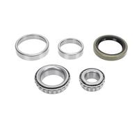 Kit cuscinetti per rimorchio marino 5 pezzi Set di cuscinetti per ruota per asse per barca in lega di acciaio con guarnizioni, design di ritenzione del grasso Resistente