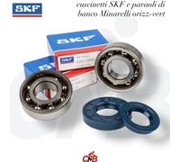 KIT CUSCINETTI BANCO SKF C4 TN9 + PARAOLI MALAGUTI F12 - PHANTOM 50 2T