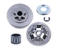 Kit cuscinetto ruota dentata tamburo frizione 3/8"-7T adatto for motosega MS391 MS311 1138 160 2010 W cuscinetto ad aghi rondella frizione E-Clip