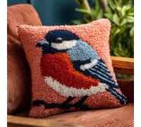 Kit Cuscino A Gancio Cartone Animato Animale Uccello Kit Fai Da Te Con Gancio Per Cuscino,Decorazione Per La Casa,Kits Per Cuscini Ricamati,Set Per Ricamo Per Principianti Adulti 43x43cm