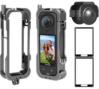 Kit Custodia cover Protezione In Alluminio Per action camera Insta360 X4 Go Pro