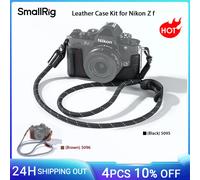 Kit custodia in pelle SmallRig Z f per Nikon Z f con tracolla, maniglia anteriore incorporata e poggiapollice nero/marrone 5095/5096