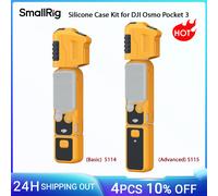 SmallRig Kit custodia in silicone per DJI Osmo Pocket 3 Basic BumbleBee Edition con cinturino da polso Precision Fit Custodia protettiva modulare