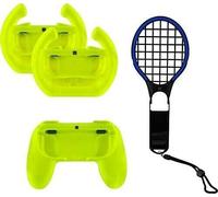 Kit Custodia Joystick + Volante per Nintendo + 1 Racchetta da tennis