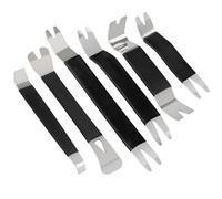 Kit da 1/6 pezzi, strumento di rimozione interna for auto, in metallo, for autoradio, clip for pannello porta, rivestimento cruscotto, audio, rimozione, installatore, riparazione, leva(6PCS set)
