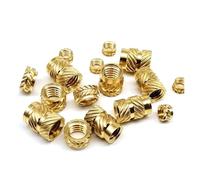 Kit da 100-1300 pezzi M1.4 M1.6 M2 M2.5 M3 M4 M5 M6 in ottone e rame for inserti filettati zigrinati for stampa 3D a caldo e a iniezione(M2M2.5M3M4 1300pcs)