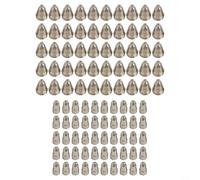 Kit da 100 pezzi di materiali di consumo per taglierina al plasma P80, 50 elettrodi in rame con inserto in afnio e 50 ugelli CuCrZr da 1,5 mm, compatibili con CUT-70/80/100/120 Air (1,1 mm)