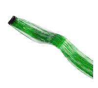 Kit da 12 fermagli for capelli con clip for ragazze, 19,5 pollici, extension glitterate, resistenti al calore, accessori for feste e festival, for donne for le donne Hair Extensions(Green)