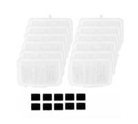 Kit Da 12 Filtri For Fontana D'acqua For Gatti E 10 Schiume | Compatibile con Eversweet, fontana automatica for animali domestici MAX 105 fl oz/3L