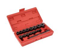 Kit da 17 utensili per allineamento e centraggio frizione auto universali centra