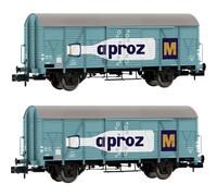 Kit da 2 pz. Vagone merci coperto K4 APROZ di SBB Arnold HN6683