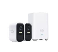 eufy Security eufyCam 2C Pro, telecamera wi-fi esterno, telecamera wifi esterno senza fili, risoluzione 2K, batteria durata di 180 giorni, compatibilità HomeKit, IP67, Nessun Costo Mensile, 2+1