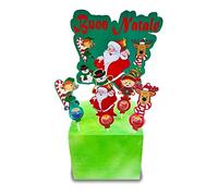 KIT DA 20 CHUPA CHUPS PEROSNALIZZATI CON DEOCORI NATALIZI E TOPPER PERSONALIZZATO