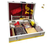 Kit da 20 pezzi per apicoltori con attrezzi per alveari, rullo e coltello da deoperculo, gabbia per api regina, alzafavo, raschietto, pinze e valigetta di accessori per apicoltura