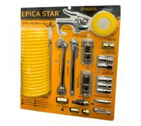 KIT DA 20 PEZZI PER COMPRESSORE AD ARIA CON TUBO INCLUSO A SPIRALE MOD: EP-50636