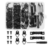 Kit da 271 pezzi per appendere quadri, ganci per pareti in cartongesso, ganci per appendere quadri: ganci resistenti per cornici a dente di sega, ganci per foto ad anello a D, viti, cacciavite