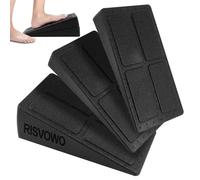 Kit da 3 Pezzi Barelle per Polpaccio, RISVOWO Pedana Fitness Inclinata, Regolabile Slant Board, Stretching Attrezzi per Allungare i Muscoli