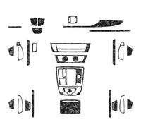Kit Da 34 Pezzi In Vera Fibra Di Carbonio Adesivi Per Interni Auto Per A6 S6 C7 A7 S7 2012 2013 2014 2015 2016 2017 2018 MENSUNUBNM(LHD 1)