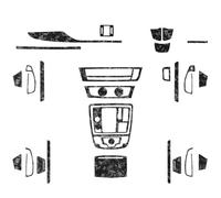 Kit Da 34 Pezzi In Vera Fibra Di Carbonio Adesivi Per Interni Auto Per A6 S6 C7 A7 S7 2012 2013 2014 2015 2016 2017 2018 MENSUNUBNM(RHD 1)
