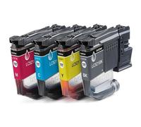 Brother LC521VAL | Kit da 4 Cartucce ink | Include colori Nero, Ciano, Magenta e Giallo | da 500 pagine | per stampanti DCPJ1260W / DCPJ1310DW / DCPJ1313DW / DCPJ1360DW / DCPJ1460DW