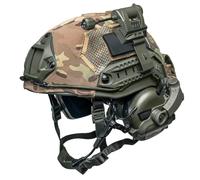 Kit da 4 Pezzi per Casco Tattico FAST, Comprensivo di Cuffie e Luce da Casco, per Softair, Paintball, MilSim, Addestramento Sul Campo All'aperto, Cosplay
