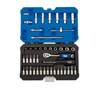 Draper 16446 Square Drive socket set, argento, 1/10,2 cm