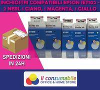 KIT DA 5 INCH. 102 BK C M Y ADATTO A EPSON EcoTank ET-2756 EcoTank ET-3700