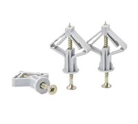 Kit da 50 tasselli for cartongesso e viti zincate, a farfalla in nylon/aeroplano(A(50 Butterfly plug))